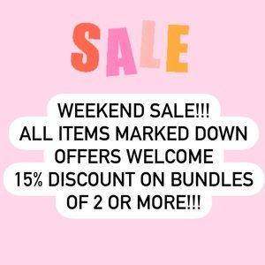 WEEKEND CLOSET CLEAR OUT SALE!!!